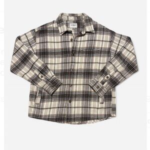 Goodfellow & Co Plaid Button Down Shirt - Brown and Cream